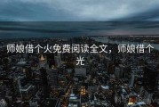师娘借个火免费阅读全文，师娘借个光