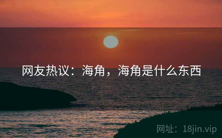网友热议:海角,海角是什么东西 网友热议:海角,海角是什么东西
